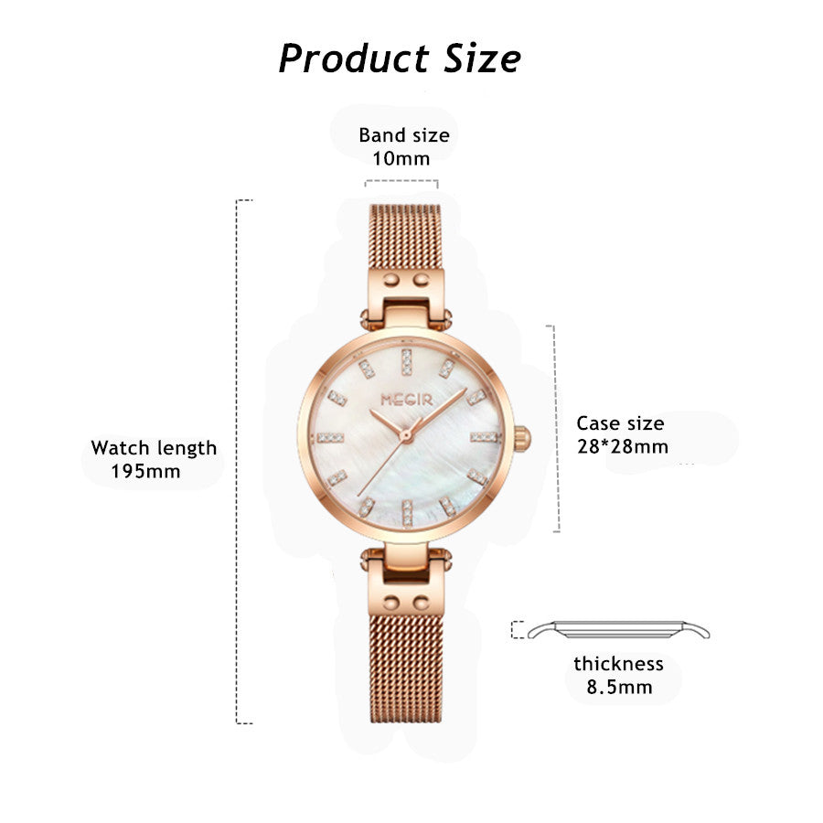 MEGIR Montre Femme Quartz