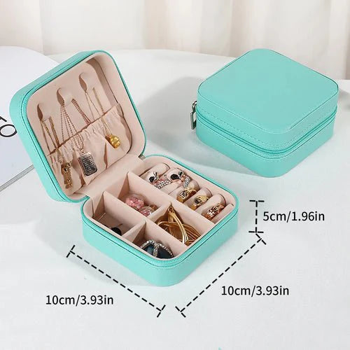 Portable Mini Jewelry Storage Box Travel Organizer Jewelry Case-8