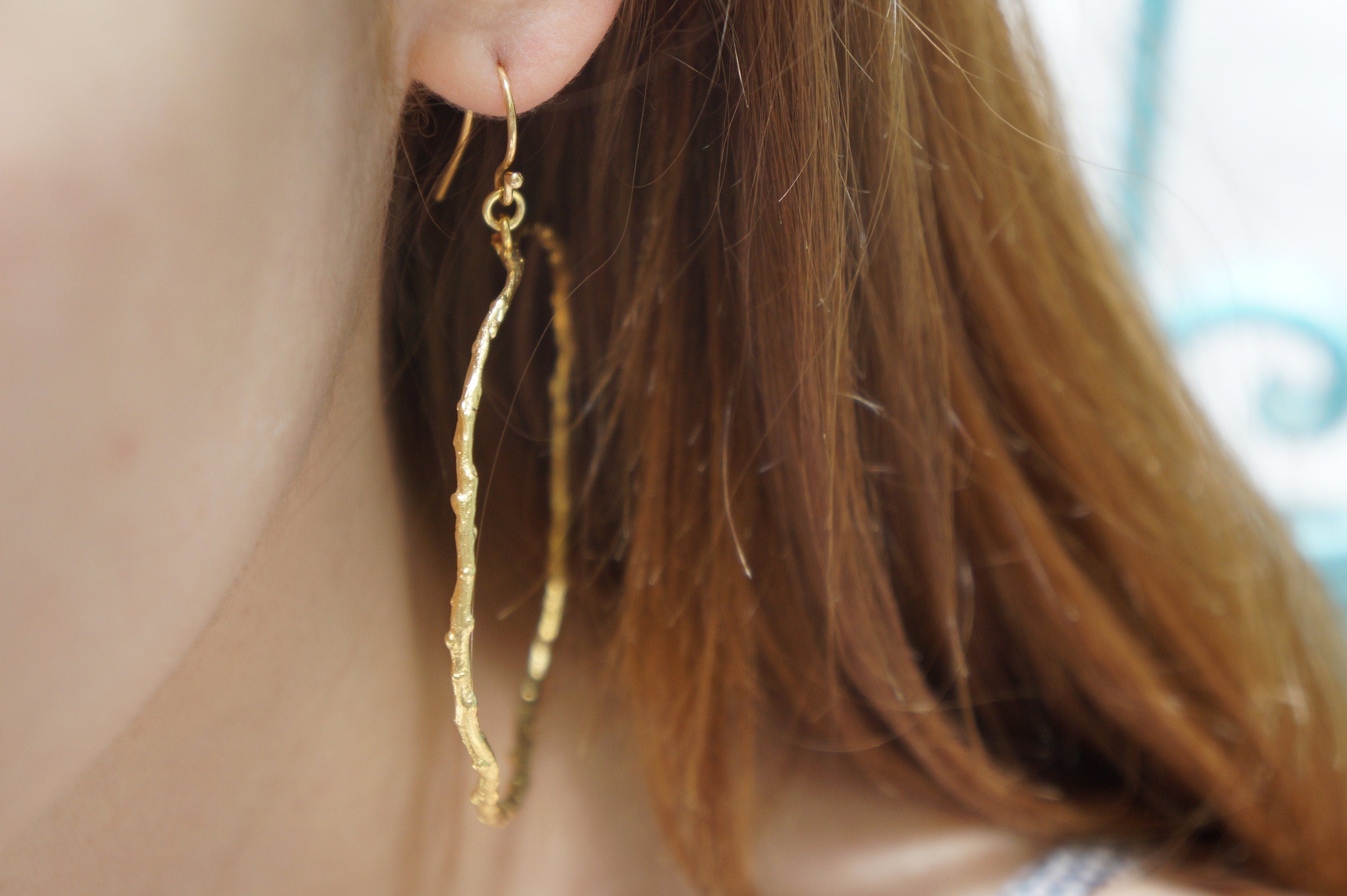 Gold Bohemian Hoops