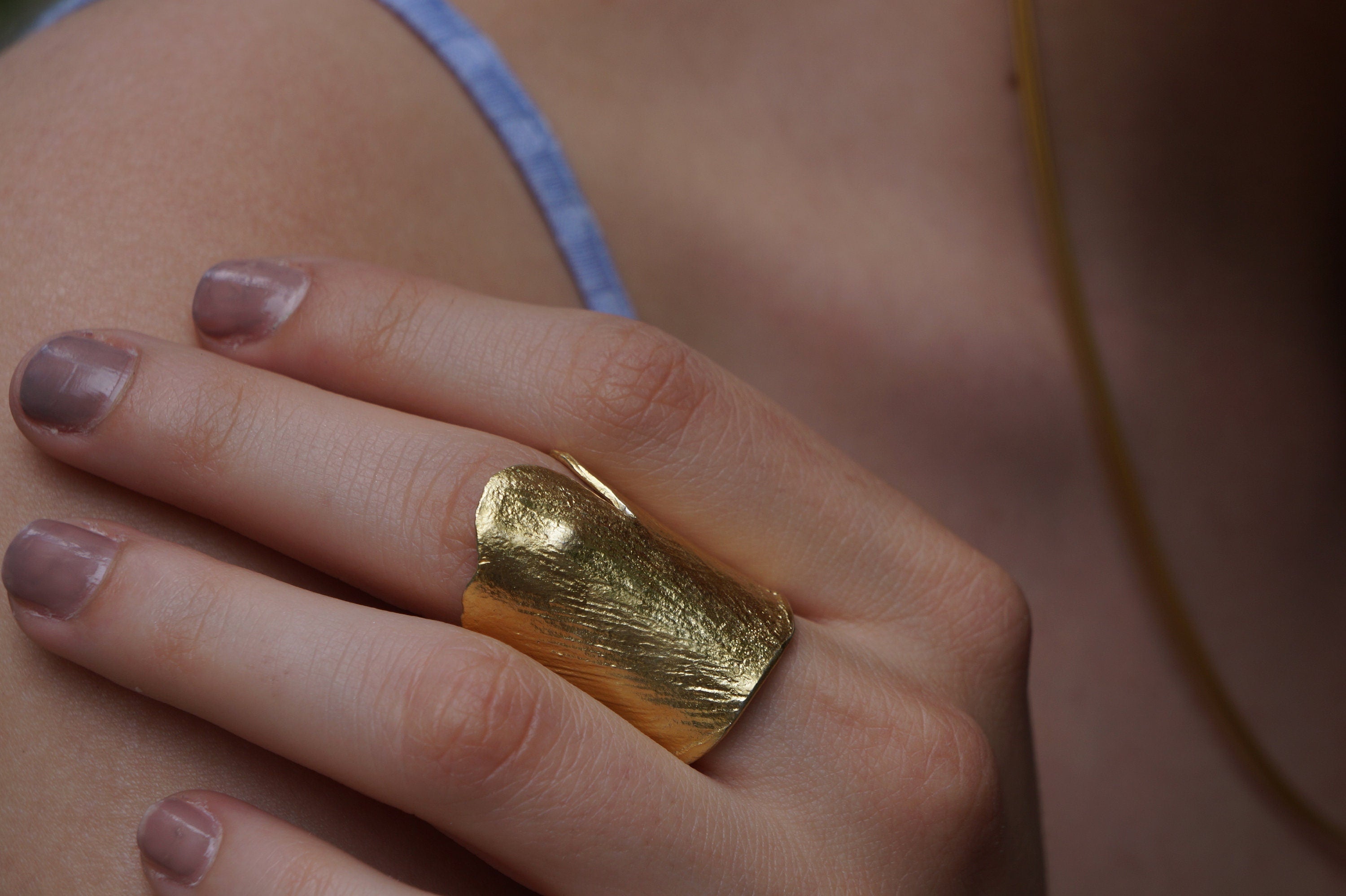 Ginkgo Handmade Silver Ring