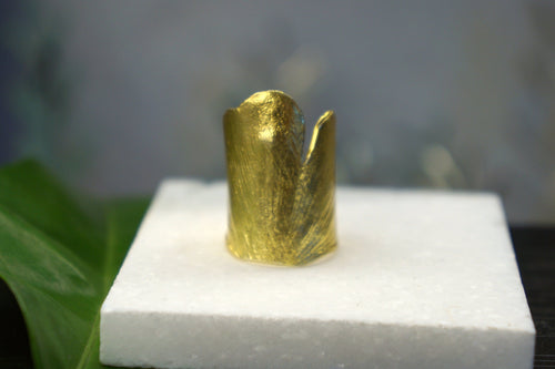 Ginkgo Handmade Silver Ring
