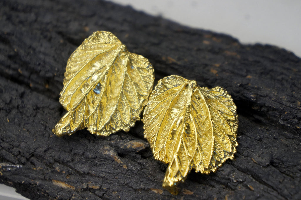 Mulberry Handmade Gold Earrings