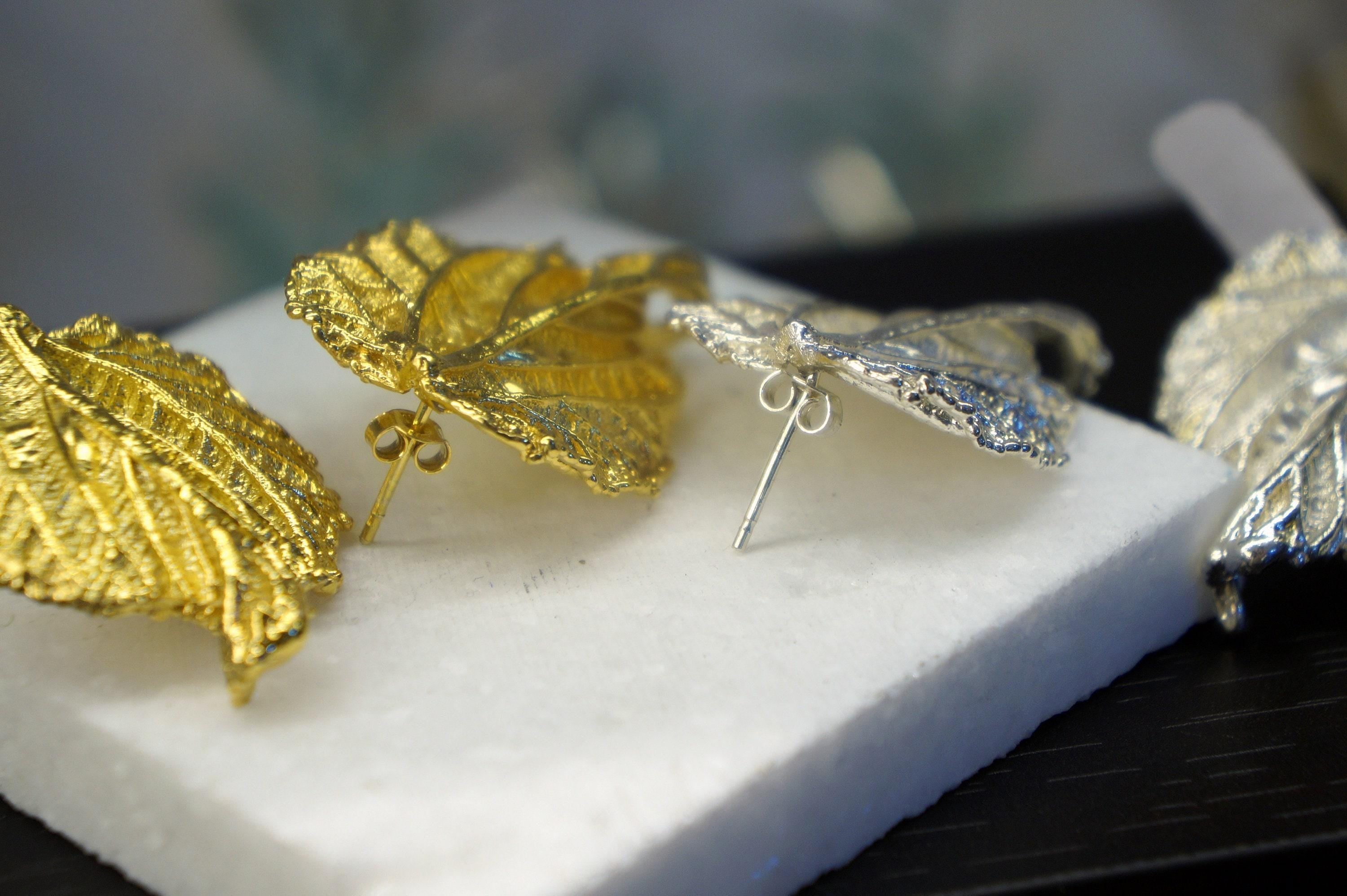 Mulberry Handmade Gold Earrings