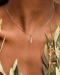 Sterling Silver Necklace Olive